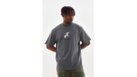 Erkek Baskılı T-Shirt Kısa Kol Bisiklet Yaka Rahat Kalıp Tişört - Füme Erkek Baskılı T-Shirt Kısa Kol Bisiklet Yaka Rahat Kalıp Tişört - Füme