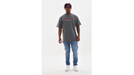 Erkek Baskılı T-Shirt Kısa Kol Bisiklet Yaka Rahat Kalıp Tişört - Füme Erkek Baskılı T-Shirt Kısa Kol Bisiklet Yaka Rahat Kalıp Tişört - Füme