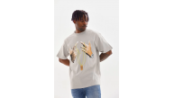 Erkek Baskılı T-Shirt Kısa Kol Bisiklet Yaka Rahat Kalıp Tişört - Gri Erkek Baskılı T-Shirt Kısa Kol Bisiklet Yaka Rahat Kalıp Tişört - Gri