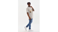 Erkek Baskılı T-Shirt Kısa Kol Bisiklet Yaka Rahat Kalıp Tişört - Gri Erkek Baskılı T-Shirt Kısa Kol Bisiklet Yaka Rahat Kalıp Tişört - Gri