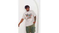 Erkek Kısa Kol Yazlık Tişört Bisiklet Yaka Baskılı Oversize T-Shirt - Gri Erkek Kısa Kol Yazlık Tişört Bisiklet Yaka Baskılı Oversize T-Shirt - Gri