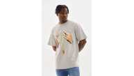 Erkek Baskılı T-Shirt Kısa Kol Bisiklet Yaka Rahat Kalıp Tişört - Gri Erkek Baskılı T-Shirt Kısa Kol Bisiklet Yaka Rahat Kalıp Tişört - Gri