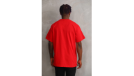 Erkek Baskılı T-Shirt Kısa Kol Bisiklet Yaka Rahat Kalıp Tişört - Kırmızı Erkek Baskılı T-Shirt Kısa Kol Bisiklet Yaka Rahat Kalıp Tişört - Kırmızı