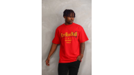 Erkek Baskılı T-Shirt Kısa Kol Bisiklet Yaka Rahat Kalıp Tişört - Kırmızı Erkek Baskılı T-Shirt Kısa Kol Bisiklet Yaka Rahat Kalıp Tişört - Kırmızı