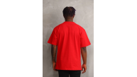 Erkek Baskılı T-Shirt Kısa Kol Bisiklet Yaka Rahat Kalıp Tişört - Kırmızı Erkek Baskılı T-Shirt Kısa Kol Bisiklet Yaka Rahat Kalıp Tişört - Kırmızı