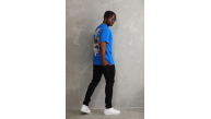 Erkek Baskılı T-Shirt Kısa Kol Bisiklet Yaka Rahat Kalıp Tişört - Mavi Erkek Baskılı T-Shirt Kısa Kol Bisiklet Yaka Rahat Kalıp Tişört - Mavi