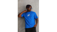 Erkek Baskılı T-Shirt Kısa Kol Bisiklet Yaka Rahat Kalıp Tişört - Mavi Erkek Baskılı T-Shirt Kısa Kol Bisiklet Yaka Rahat Kalıp Tişört - Mavi