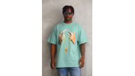 Erkek Baskılı T-Shirt Kısa Kol Bisiklet Yaka Rahat Kalıp Tişört - Mint Yeşili Erkek Baskılı T-Shirt Kısa Kol Bisiklet Yaka Rahat Kalıp Tişört - Mint Yeşili