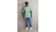Erkek Baskılı T-Shirt Kısa Kol Bisiklet Yaka Rahat Kalıp Tişört - Mint Yeşili Erkek Baskılı T-Shirt Kısa Kol Bisiklet Yaka Rahat Kalıp Tişört - Mint Yeşili