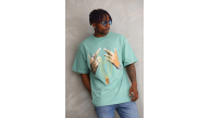 Erkek Baskılı T-Shirt Kısa Kol Bisiklet Yaka Rahat Kalıp Tişört - Mint Yeşili Erkek Baskılı T-Shirt Kısa Kol Bisiklet Yaka Rahat Kalıp Tişört - Mint Yeşili