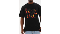Erkek Baskılı T-Shirt Kısa Kol Bisiklet Yaka Rahat Kalıp Tişört - Siyah Erkek Baskılı T-Shirt Kısa Kol Bisiklet Yaka Rahat Kalıp Tişört - Siyah