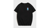 Kadın Baskılı T-Shirt Kısa Kol Bisiklet Yaka Oversize Rahat Kalıp Tişört - Siyah Kadın Baskılı T-Shirt Kısa Kol Bisiklet Yaka Oversize Rahat Kalıp Tişört - Siyah
