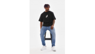 Erkek Baskılı T-Shirt Yazlık Kısa Kol Bisiklet Yaka Tişört - Siyah Erkek Baskılı T-Shirt Yazlık Kısa Kol Bisiklet Yaka Tişört - Siyah