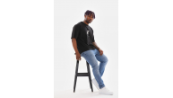 Erkek Baskılı T-Shirt Yazlık Kısa Kol Bisiklet Yaka Tişört - Siyah Erkek Baskılı T-Shirt Yazlık Kısa Kol Bisiklet Yaka Tişört - Siyah