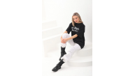 Kadın Baskılı Tişört Kısa Kol Bisiklet Yaka Oversize T-Shirt - Siyah Kadın Baskılı Tişört Kısa Kol Bisiklet Yaka Oversize T-Shirt - Siyah