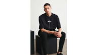 Erkek Baskılı T-Shirt Kısa Kol Bisiklet Yaka Regular Fit Rahat Kalıp Tişört - Siyah Erkek Baskılı T-Shirt Kısa Kol Bisiklet Yaka Regular Fit Rahat Kalıp Tişört - Siyah