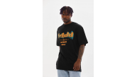 Erkek Baskılı T-Shirt Kısa Kol Bisiklet Yaka Rahat Kalıp Tişört - Siyah