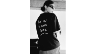 Kadın Baskılı T-Shirt Kısa Kol Bisiklet Yaka Oversize Rahat Kalıp Tişört T-Shirt - Siyah Kadın Baskılı T-Shirt Kısa Kol Bisiklet Yaka Oversize Rahat Kalıp Tişört T-Shirt - Siyah