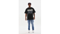 Erkek Baskılı T-Shirt Kısa Kol Bisiklet Yaka Rahat Kalıp Tişört - Siyah Erkek Baskılı T-Shirt Kısa Kol Bisiklet Yaka Rahat Kalıp Tişört - Siyah