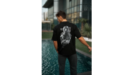 Erkek Kısa Kol Tişört Bisiklet Yaka Filistin Poşulu Baskılı T-Shirt - Siyah Erkek Kısa Kol Tişört Bisiklet Yaka Filistin Poşulu Baskılı T-Shirt - Siyah