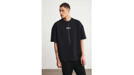 Erkek Baskılı T-Shirt Kısa Kol Bisiklet Yaka Regular Fit Rahat Kalıp Tişört - Siyah Erkek Baskılı T-Shirt Kısa Kol Bisiklet Yaka Regular Fit Rahat Kalıp Tişört - Siyah