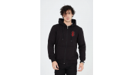 Erkek 3 İplik Pamuklu Kapüşonlu Tam Fermuarlı Cepli Hoodie Sweatshirt - Siyah Erkek 3 İplik Pamuklu Kapüşonlu Tam Fermuarlı Cepli Hoodie Sweatshirt - Siyah