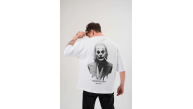Erkek Baskılı T-Shirt Kısa Kol Bisiklet Yaka Regular Fit Rahat Kalıp Günlük Tişört - Beyaz Erkek Baskılı T-Shirt Kısa Kol Bisiklet Yaka Regular Fit Rahat Kalıp Günlük Tişört - Beyaz