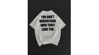 Kadın Baskılı T-Shirt Kısa Kol Bisiklet Yaka Regular Fit Rahat Kalıp Günlük Tişört - Beyaz Kadın Baskılı T-Shirt Kısa Kol Bisiklet Yaka Regular Fit Rahat Kalıp Günlük Tişört - Beyaz