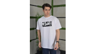 Erkek Kısa Kol Yazlık Tişört Bisiklet Yaka Baskılı Oversize T-Shirt - Beyaz Erkek Kısa Kol Yazlık Tişört Bisiklet Yaka Baskılı Oversize T-Shirt - Beyaz