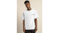 Erkek Kısa Kol Yazlık Tişört Bisiklet Yaka Baskılı Oversize T-Shirt - Beyaz