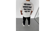 Erkek Baskılı T-Shirt Kısa Kol Bisiklet Yaka Regular Fit Rahat Kalıp Günlük Tişört - Beyaz Erkek Baskılı T-Shirt Kısa Kol Bisiklet Yaka Regular Fit Rahat Kalıp Günlük Tişört - Beyaz