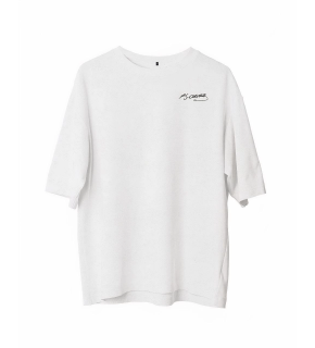 Erkek Kısa Kol Tişört Bisiklet Yaka ATATÜRK Baskılı T-Shirt -  Beyaz