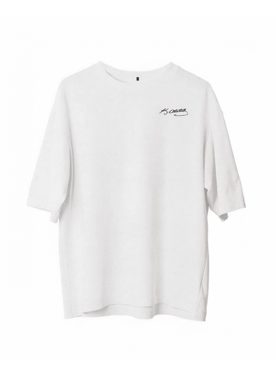 Erkek Kısa Kol Tişört Bisiklet Yaka ATATÜRK Baskılı T-Shirt - Beyaz Erkek Kısa Kol Tişört Bisiklet Yaka ATATÜRK Baskılı T-Shirt - Beyaz