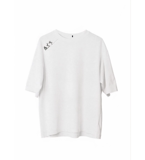 Erkek Baskılı T-Shirt Kısa Kol Bisiklet Yaka Regular Fit Rahat Kalıp Günlük Tişört - Beyaz
