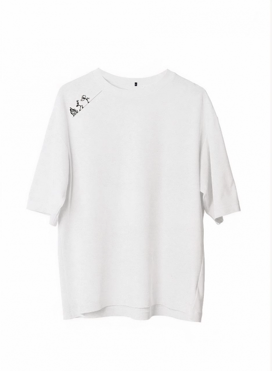 Erkek Baskılı T-Shirt Kısa Kol Bisiklet Yaka Regular Fit Rahat Kalıp Günlük Tişört - Beyaz Erkek Baskılı T-Shirt Kısa Kol Bisiklet Yaka Regular Fit Rahat Kalıp Günlük Tişört - Beyaz