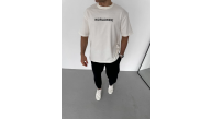 Erkek Yazlık Baskılı Tişört Bisiklet Yaka Kısa Kol Regular Fit T-Shirt - Beyaz Erkek Yazlık Baskılı Tişört Bisiklet Yaka Kısa Kol Regular Fit T-Shirt - Beyaz