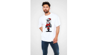 Erkek Kısa Kol Tişört Bisiklet Yaka Yeni Yıl Baskılı T-Shirt - Beyaz Erkek Kısa Kol Tişört Bisiklet Yaka Yeni Yıl Baskılı T-Shirt - Beyaz