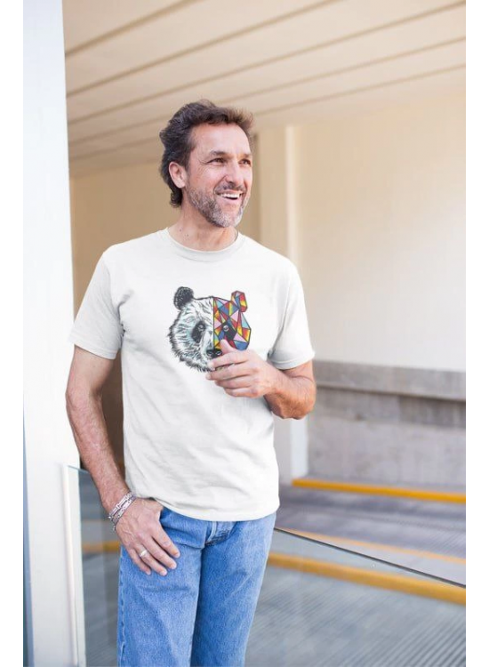 Erkek Kısa Kol Yazlık Tişört Bisiklet Yaka Baskılı Oversize T-Shirt - Beyaz Erkek Kısa Kol Yazlık Tişört Bisiklet Yaka Baskılı Oversize T-Shirt - Beyaz