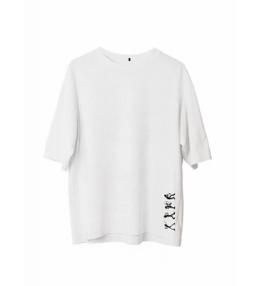 Erkek Baskılı T-Shirt Kısa Kol Bisiklet Yaka Regular Fit Rahat Kalıp Günlük Tişört - Beyaz