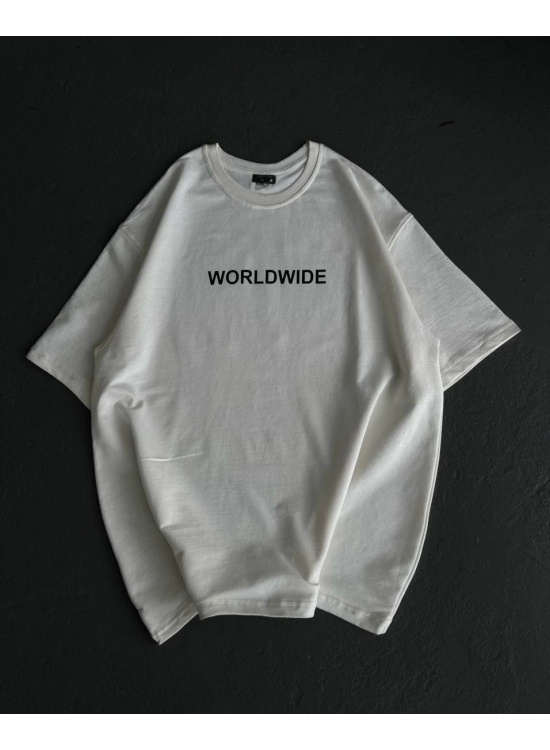 Kadın Baskılı T-Shirt Kısa Kol Bisiklet Yaka Oversize Rahat Kalıp Günlük Tişört - Beyaz Kadın Baskılı T-Shirt Kısa Kol Bisiklet Yaka Oversize Rahat Kalıp Günlük Tişört - Beyaz