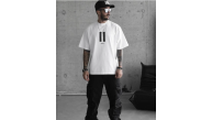 Erkek Kısa Kol Yazlık Tişört Bisiklet Yaka Baskılı Oversize T-Shirt - Beyaz Erkek Kısa Kol Yazlık Tişört Bisiklet Yaka Baskılı Oversize T-Shirt - Beyaz