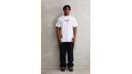 Erkek Bisiklet Yaka Baskılı Oversize T-Shirt - Beyaz Erkek Bisiklet Yaka Baskılı Oversize T-Shirt - Beyaz