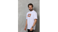 Erkek Baskılı T-Shirt Kısa Kol Bisiklet Yaka Regular Fit Rahat Kalıp Tişört - Beyaz Erkek Baskılı T-Shirt Kısa Kol Bisiklet Yaka Regular Fit Rahat Kalıp Tişört - Beyaz