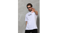 Erkek Kısa Kol Yazlık Tişört Bisiklet Yaka Baskılı Oversize T-Shirt - Beyaz Erkek Kısa Kol Yazlık Tişört Bisiklet Yaka Baskılı Oversize T-Shirt - Beyaz