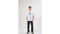 Erkek Kısa Kol Tişört Göğüs ve Kol Bisiklet Yaka Baskılı T-Shirt - Beyaz Erkek Kısa Kol Tişört Göğüs ve Kol Bisiklet Yaka Baskılı T-Shirt - Beyaz