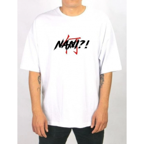 Erkek Kısa Kol Yazlık Tişört Bisiklet Yaka Baskılı Oversize T-Shirt - Beyaz
