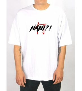 Erkek Kısa Kol Yazlık Tişört Bisiklet Yaka Baskılı Oversize T-Shirt - Beyaz
