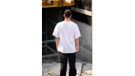 Erkek Kısa Kol Yazlık Tişört Bisiklet Yaka Baskılı Oversize T-Shirt - Beyaz Erkek Kısa Kol Yazlık Tişört Bisiklet Yaka Baskılı Oversize T-Shirt - Beyaz