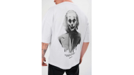 Erkek Baskılı T-Shirt Kısa Kol Bisiklet Yaka Regular Fit Rahat Kalıp Günlük Tişört - Beyaz Erkek Baskılı T-Shirt Kısa Kol Bisiklet Yaka Regular Fit Rahat Kalıp Günlük Tişört - Beyaz
