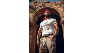 Erkek Kısa Kol Yazlık Tişört Bisiklet Yaka Baskılı Oversize T-Shirt - Beyaz Erkek Kısa Kol Yazlık Tişört Bisiklet Yaka Baskılı Oversize T-Shirt - Beyaz